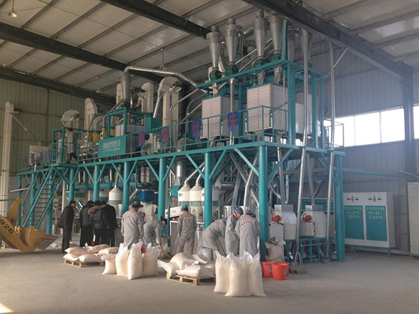 玉米加工机械生产过程中按照标准要求进行操作(图1)
